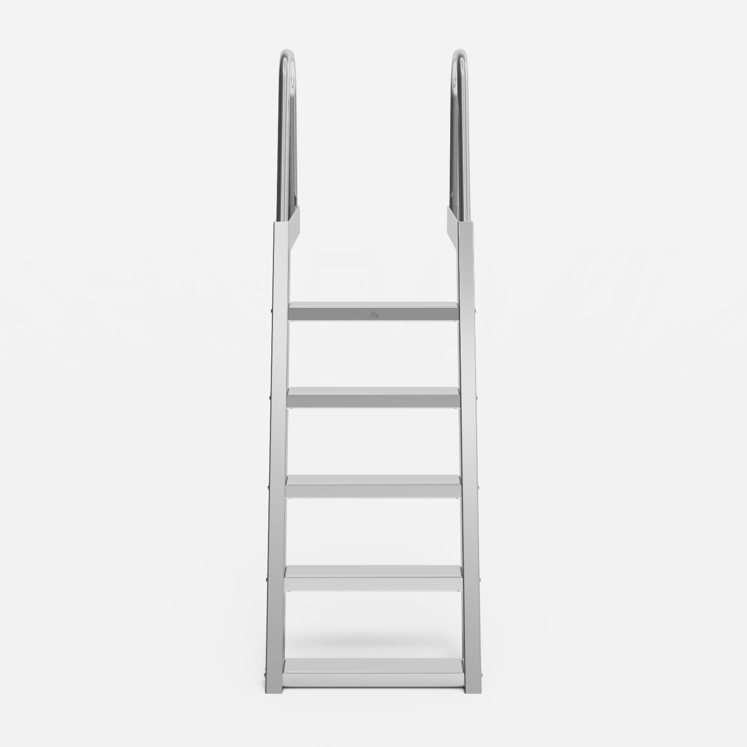 The Edge 5 step aluminum dock ladder, welded stairway design, made in British Columbia